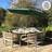 MonsterShop 3m Garden Parasol Banana Hanging Cantilever Umbrella Crank