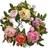 Mixed Peony and Berry Artificial Wreath