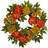 Nearly Natural Wreaths Peony & Mum Wreath