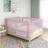 vidaXL Sängskena barn rosa 180x25 tyg - Rosa