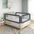 vidaXL Toddler Safety Bed Rail Dark Fabric Baby Cot Protection