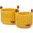 Kidsdepot Korgar 2 delar Korbo M bomull gul