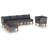 vidaXL 3082081 Loungeset, Bord inkl. 1 Stolar & 4 Soffor