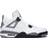 NIKE Air Jordan 4 Retro M - White/Black/Cement Grey