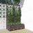 vidaXL Garden Planter with Trellis Brown PP Raised Bed Flower Box