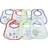 Universal Textiles Baby Patterned 7 Days Of The Week Bibs In Boys & Girls Options (Pack Of 7) (0-6 Months) (Blue)