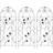 vidaXL Plantestativer 40x100 cm Jern Sort Set of 3 Plantekasse