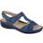 Boulevard (7 UK, Blue) Womens/Ladies Buckle Leather Lined Sandals