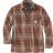 Carhartt Men's Relaxed Fit Heavyweight Flannel Sherpa-Lined Shirt - Burnt Sienna