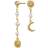 Maanesten Sunniva Earrings - Gold/Pearls/Transparent