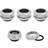 Corsair Hydro X Series XF Hardline 14mm Chrome Fittings 4-Pack