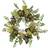 Nearly Natural 20" Green & Floral Wreath