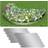 vidaXL Fleksibel Bedkant 100x14 cm Galvaniseret Stål Set of 10
