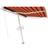 vidaXL Freestanding Manual Retractable Awning 300x250 Orange/Brown Orange