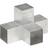 vidaXL stolpebeslag X-form 91x91 galvaniseret metal