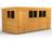 power Pent Wooden Garden 14x6 (Building Area )