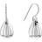 Calvin Klein Sculptured Drop Earrings - Silver
