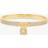 Kate Spade New York Pave Lock Pendant Bangle - Gold/Transparent