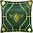 furn. Bee Deco Geometric Complete Decoration Pillows Green, Gold