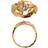 Stine A My Love Rock Ring With Topas/Pink Opal
