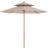 OutSunny Garden Wood Patio Parasol Shade Umbrella Canopy