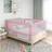 vidaXL Toddler Safety Bed Rail Pink 190x25 Fabric Baby Cot Bed