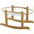 Kinder Valley Little Gem Rocking Moses Basket Stand Natural Wood