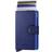 Secrid Intense blue textured leather anti-theft wallet with RFID protection, Blue.