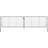 vidaXL Garden Gate Galvanised