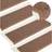 vidaXL Carpet Stair Treads Brown