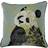 furn. Pandas 45X45 Poly Cushion Complete Decoration Pillows Green, Black