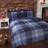 Rapport Furnishings Double Argyle Duvet Cover White, Blue