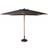Cinas Alezio Square Parasoll Black/Teak 300x300 300cm