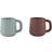 OYOY Mellow Cup 2-Pak Choko/Pale Mint