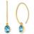 Bloomingdale's Threader Earrings - Gold/Topaz