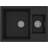 vidaXL Kitchen Sink with Overflow Hole Double