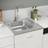 vidaXL silver 600x600x155 rostfritt stå - Silver