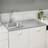 vidaXL silver 1000x600x155 rostfritt st - Silver