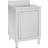 vidaXL Commercial Kitchen Sink Cabinet Stainless Steel Floor Standing