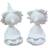 Moomin Tofslan & Vifslan Prydnadsfigur 6.5cm 2st
