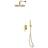 vidaXL Shower system stainless steel 201 gold Gold