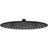 vidaXL shower head in stainless steel 30 cm round black Sort