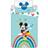 Mickey Mouse Rainbow Hello Happy Cool Duvet 100x135cm
