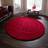 Think Rugs Spiral Red Wool Circle Red