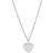 Fossil Women Engravable Heart Stainless Steel Necklace