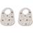 Liewood Tilda Silicone Bib 2-pack Panda Play/Sea Shell Mix