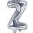 PartyDeco Letter Balloons Z 40cm Silver