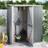 vidaXL Garden Bike Shed Grey Galvanised (Building Area )