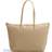 Lacoste Large beige shopper bag with zip, Beige