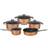 Brentwood - Cookware Set with lid 9 Parts